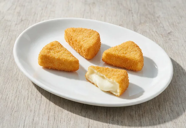 Queso camembert empanado (4 uds.), Imagen orientativa · IA